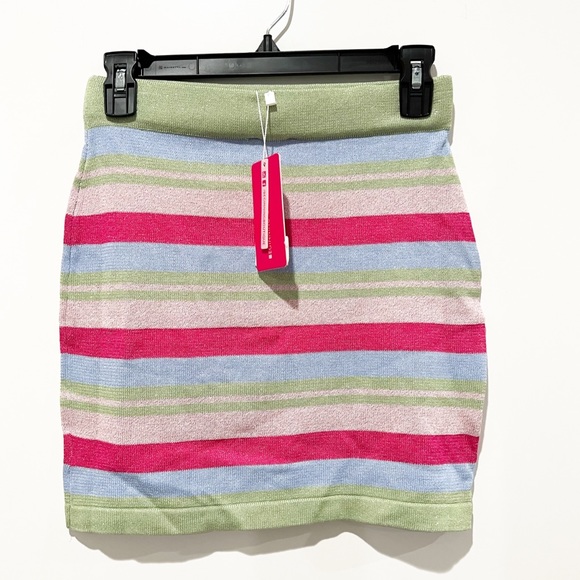 Beginning boutique Multi Stripe Skirt - Picture 6 of 7